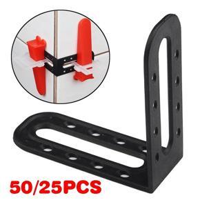 DASI 25 Pcs Tile Leveler Spacers Right Angle Leveling Tool for Leave Seams and Tile Locate Tool