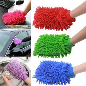 Car Wash Glove Double Super Microfiber Soft for Car Washing Hand Gloves Multifunction Cleaning Towel Car Detailing Brush Tools