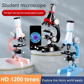 High Definition 1200 Times Microscope To-ys Primary School Biological Science Experiment Equipment Childrens Educational To-ys