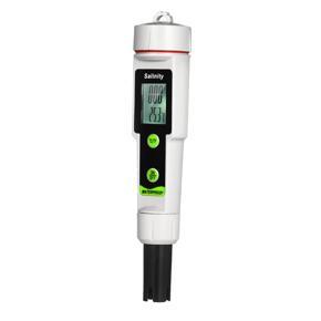 GMTOP Salinometer Waterproof Salinity Test Pen 2-in-1 Salinity & Temperature Meter Portable Salinity Meter Salimeter Pen Type Salinograph 0~199.9ppt Range -50~70℃ Temperature Meter ℃/℉ Conversion Beve