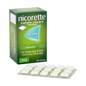 Nicorette 4 mg chewing gum 105 pcs UK