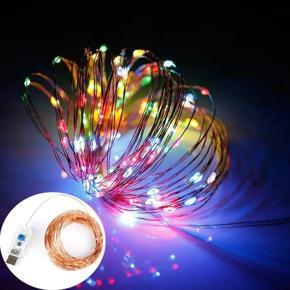 RGB USB Copper Wire Light Starry String Lamp DC 5V Colors