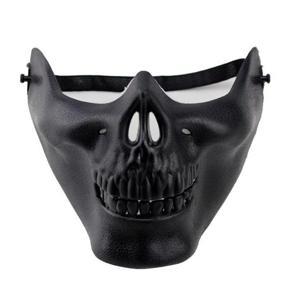 Horror Scary Skull Half Face Mask for Airsoft Masquerade Halloween Party Cosplay