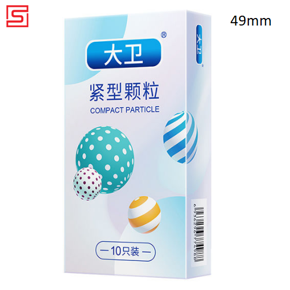 Compact Particle Tight Fit 49mm Condoms - 10Pcs Box