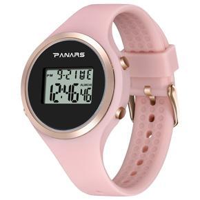 Fashion Girls Luminous Waterproof Alarm Calendar Stopwatch Digital Wrist Watch