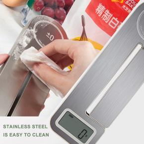 XHHDQES Stainless Steel Folding Scale Compact Electronic Kitchen Scale Portable Home Food Weighing Coffee Scale