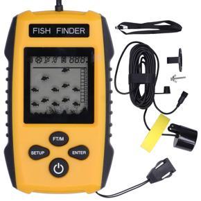 Replacement Fish Finder LCD LED Visual Sounder Alarm Fishing Transducer For