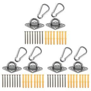 ARELENE 3X Heavy Duty Hammock Hanging Kit Eye Plates Ceiling Wall Mount Anchor Hooks Hanger for Hammock Swing Chair