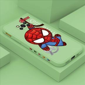 Hontinga for Xiaomi Poco X3 Pro Case Side Design Cartoon Little Spider Back Cover Soft Square Edge Pattern Liquid Silicone Trend Phone Cases