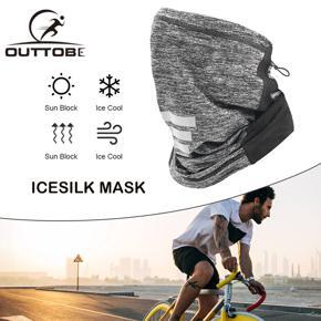Outtobe Summer Cycling Mask Face Covers Sunscreen Mask Windproof Breathable Soft Mask Quick Dry Washable Head-wear Adjustable Riding Face Mask for Outdoor Biking Shopping Traveling Hiking