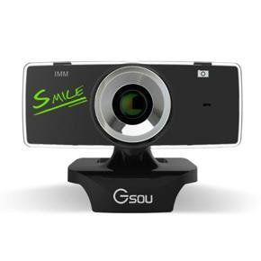 Usb2.0 Hd Webcam Camera Web Cam With Mic For Computer Pc Laptop Desktop - black