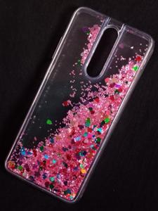 For Xiaomi Redmi K30 Luxury Liquid 3D Glitter Floating Soft TPU Clear Case Cover