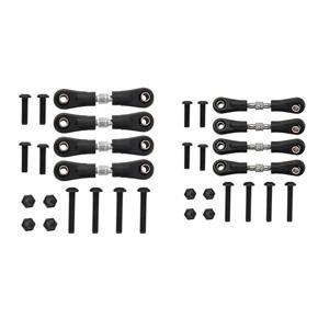 BRADOO- 8Pcs Link Pull Rod for 1/10 RC Drift on Road Touring Car(HSP HPI Himoto SST RACING LRP 3Racing Tamiya 58658 Kyosho),A&B