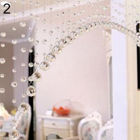 Fashion 1 Meter Glass Beads Drapes Partition Wedding Backdrop Hanging Curtain