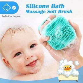 Silicone Body Scrubber Bath Brush Dispenser Multifunction For Large Filling Capacity Body Palm Brush