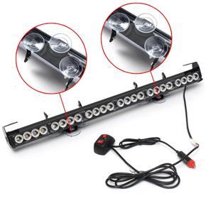 New 25" 24LED Emergency Traffic Light Bar Warning Flash Strobe 12V Amber  -