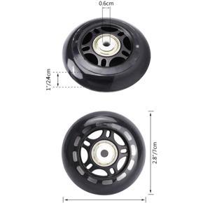 8 Pack Inline Skate Wheels Beginner's Roller Blades Replacement Wheel with Bearings Rollerblade Wheels 70mm