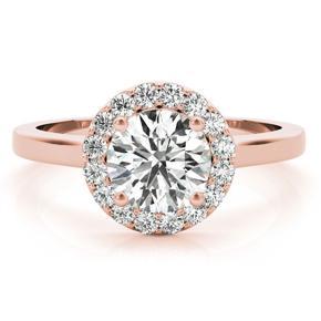 Rose Gold PLATED AD Diamond Engagement Rings (Adjustable)