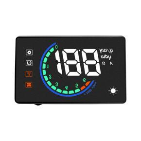 Car Hud Display OBDⅡ Head Up Display with Speed,Overspeed Warning,Mileage Measurement,Water Temperature,for All Vehicles