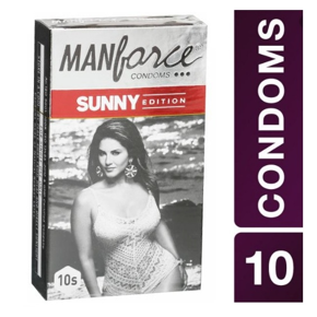 Manforce Sunny Edition Three In One Condoms - 10Pcs
