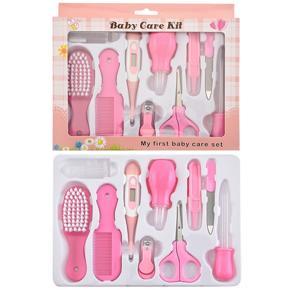 10 Pcs Baby Health Care Kit Newborn Kid Care Baby Kit Grooming Set Thermometer Clipper Scissor Brush for Newborns Baby