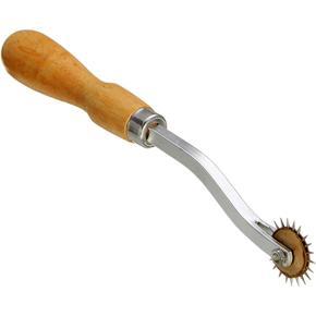 Tracing wheel wooden handle, toothed metal wheel, extra sharp (1 pc)