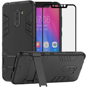 For Xiaomi Poco F1 Case, FoneExpert ShockProof Rugged Impact Armor Slim Hybrid Kickstand Protective Cover Case For Xiaomi Poco F1