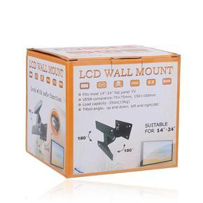Wall Mount 14 to 24 Flat Panel TV Monitor LCD Bracket Adjustable Angle