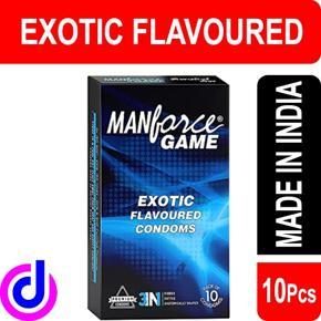 Manforce Game Exotic Flavoured Condom - Singel 10pcs pack