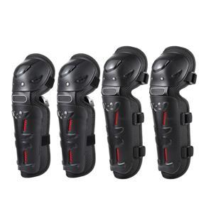 4PCs Cycling Knee Brace and Elbow Guards Bicycle MTB Bike Motorcycle Riding Knee Support Protective Pads Guards Outdoor Sports Cycling Knee Protector Gear