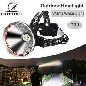 Outtobe LED Headlamps Head-light Work Light USB Rechargeable LED Headlamp Emergency Light LED Lighting Fish-ing Outdoor Hiking Headlamp for Running Fishi-ng Wild Adventure