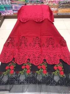 Pakistani Laser Cut Skin Print Unstitched 2 Piece Dress Not Three Piece - Three Piece - Dress For Girls - 3 Pice Dress - Three Piece