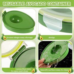 XHHDQES Avocado Keeper 3 Pieces Reusable Avocado Storage Container Individual Avocado Saver Avocado Pod Avocado Cover