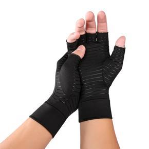 Compression Therapy Glove Wrist Support Brace Anti-Arthritis Rheumatold Health Hand Pain Relief Sleeve Gloves Black M