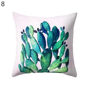 Cactus Flower Print Sofa Bed Throw Pillow Case Cushion Cover Home Room Decor