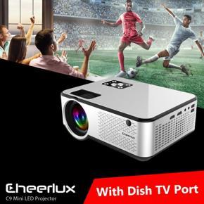 Cheerlux C9 HD Projector With Dish TV Port