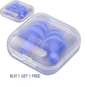 2 pair A Pair Silicone Ear Plugs Anti Noise Snore Earplugs Noise Reduction for Study 2022