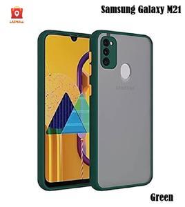 Samsung Galaxy M21 Translucent Smoky Matte Cover (Shockproof And Anti-Drop Protection) Frosted Case