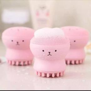 Silicone Facial Cleaning Brush For Limpiador Facial Octopus Shape Deep Pore Exfoliating Cleaning Face Brush