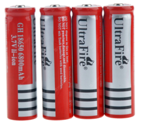 New Arrival PACK OF 4 - 3.7v Rechargeable Battey 18650 upto 6800mAh - Multipurpose Rechargeable Batteries cells