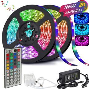 RGB LED Strip light Accessories/Controller Kit - Mini Receiver and Adapter/Charger - Suitable for 3528 5050 RGB Strip