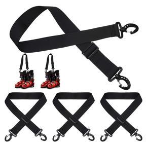 4Pcs Ski Boot Strap Snowboard Carrier Strap Adjustable Shoulder Ice Skates Shoulder Strap Snowboard Accessories