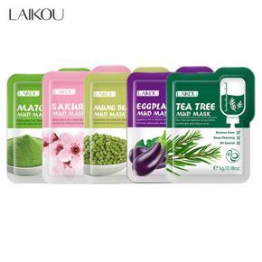 Laikou Tea Tree/ Eggplant /Mung Bean/Sakura / Matcha Mud Mask 5G Combo