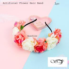 Artificial Flower hair Band for girls and women - 1 pcs