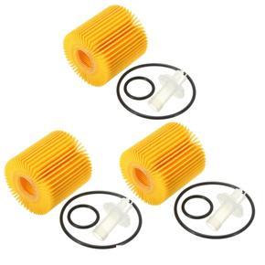 3pcs Engine Oil Filters+Gaskets Cleaner Drain Plug For Toyota Scion 05-15 #04152-YZZA1 -