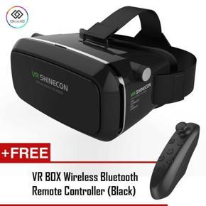 3D Glasses VR BOX with Remote Controller - Black
