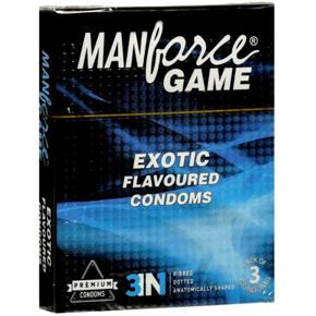Manforce Condoms Exotic Flavored single Pack 3 Pcs