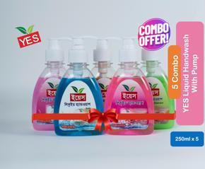 Yes Hand Wash Liquid 5 in 1 Combo With Pump - 250ml