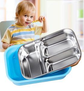 2 Layer Stainless Steel & Plastic Lunch Box