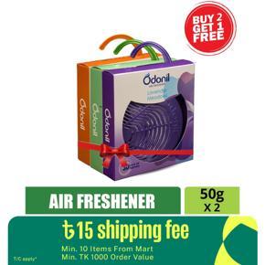 Odonil Natural Air Freshener Block 50 gm Hanger Model Mixed Fragrance (Buy 2 Get 1 Free)
